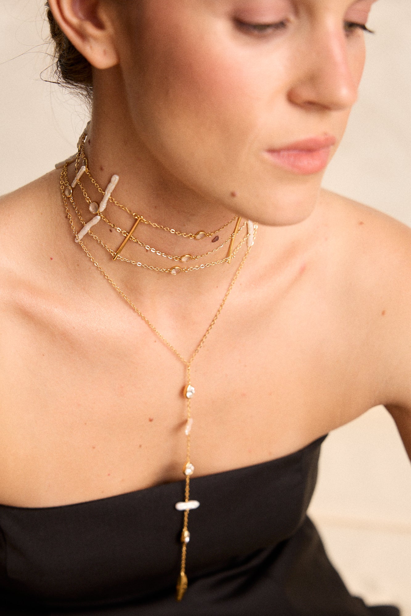 LOOK CHOKER MACARELLA + COLGANTE GRATIAS