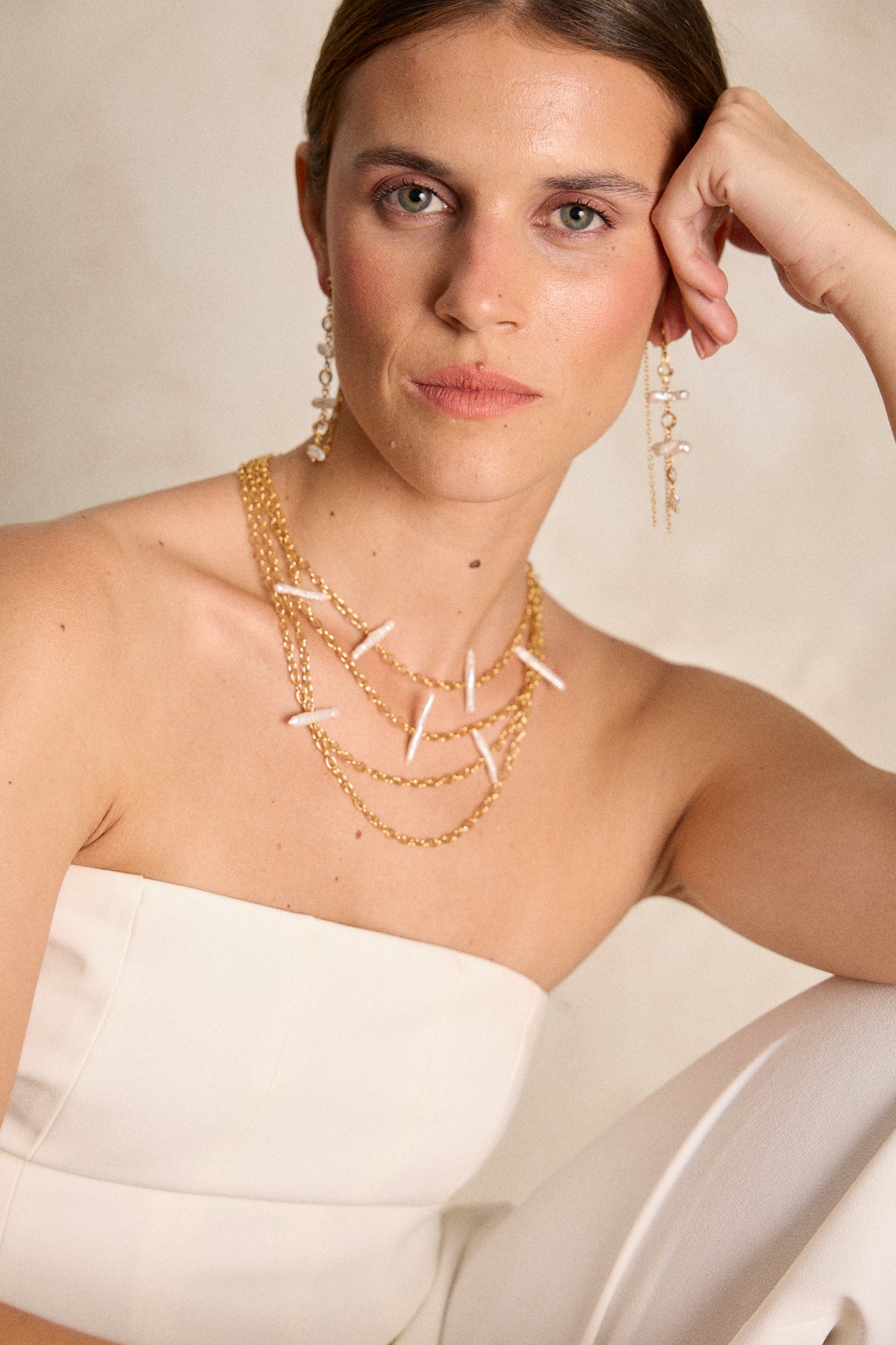 LOOK COLLAR SALADETA + PENDIENTES MITJANA