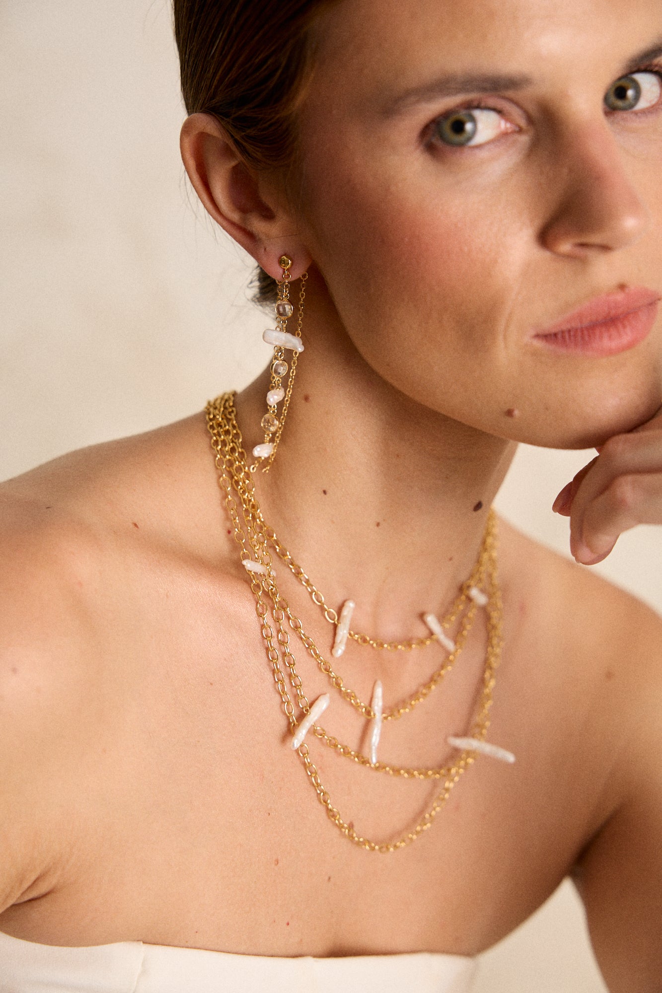 LOOK COLLAR SALADETA + PENDIENTES MITJANA