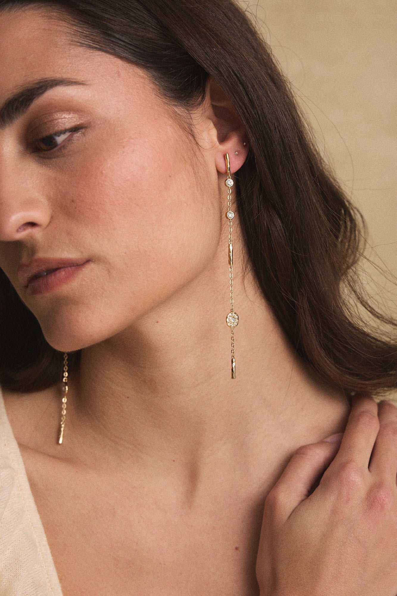 PENDIENTES FLEUR D'OR