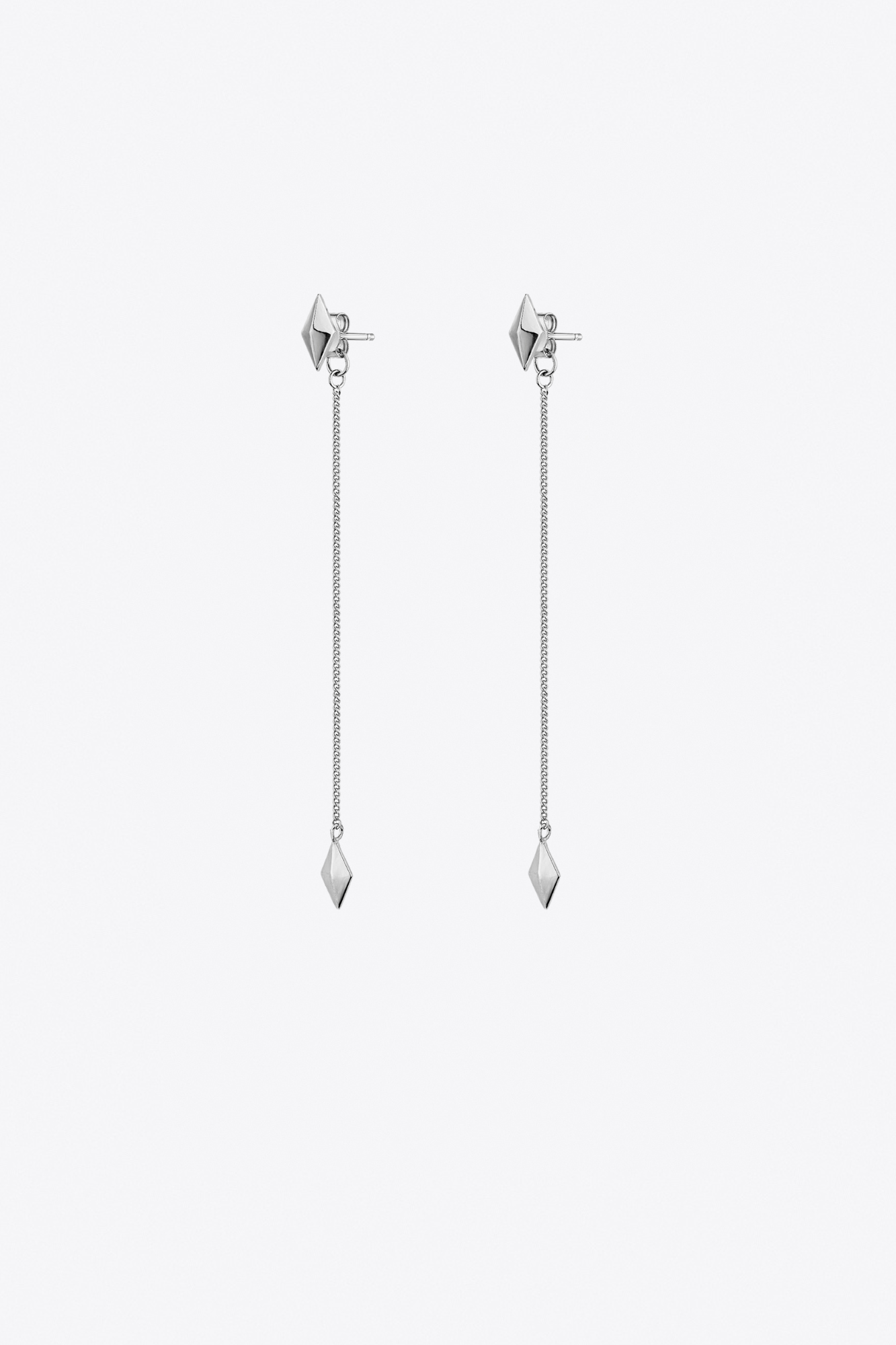 Silver Fret Earrings