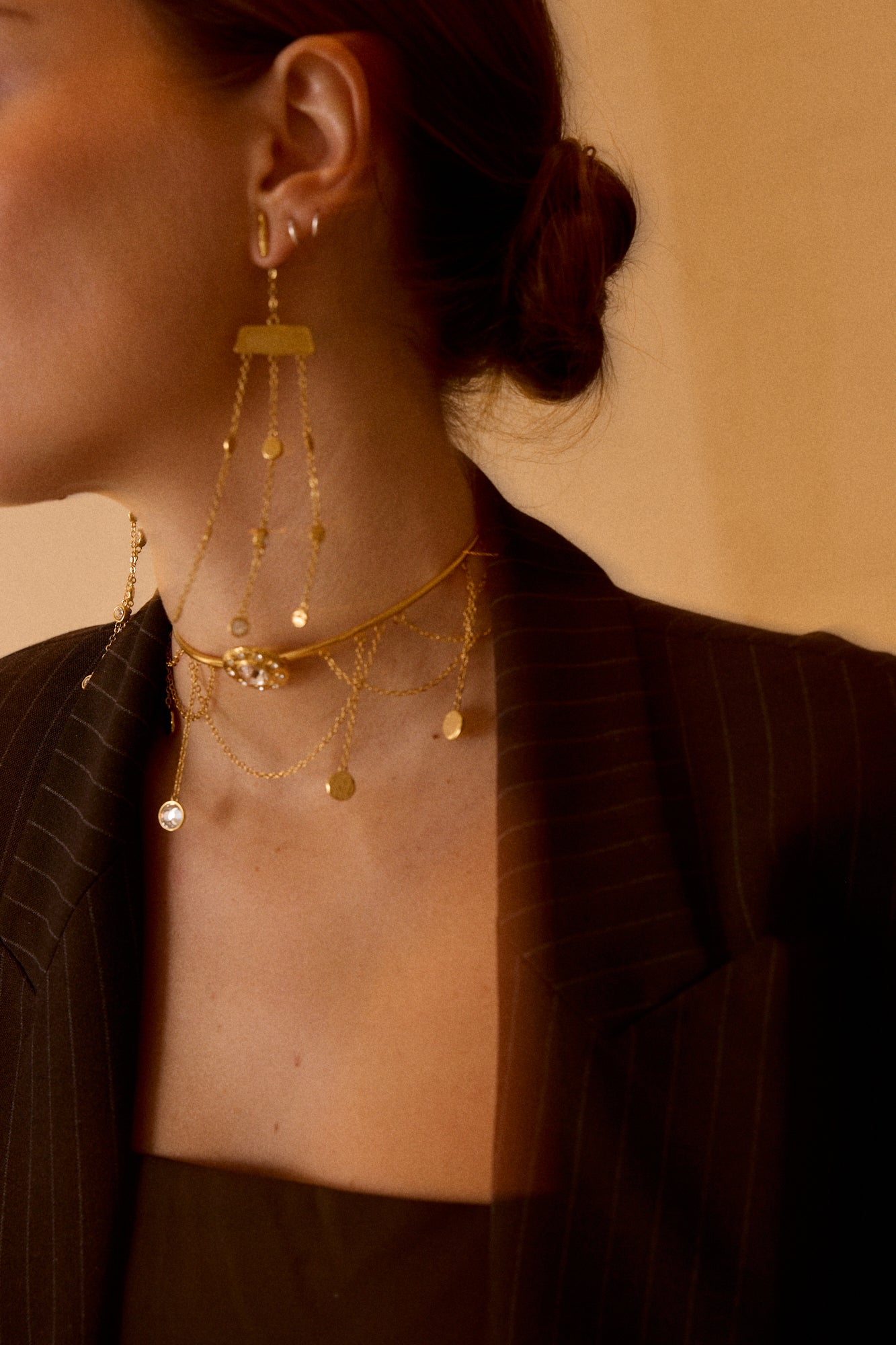 LOOK CHOKER LE CHATEAU +  PENDIENTES FONTAINE