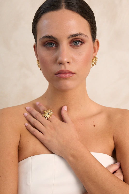 LOOK PENDIENTES ESTELAR + ANILLO ASTRAL