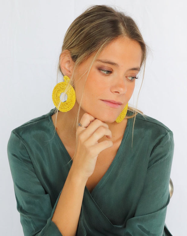 Yellow Curí Earrings