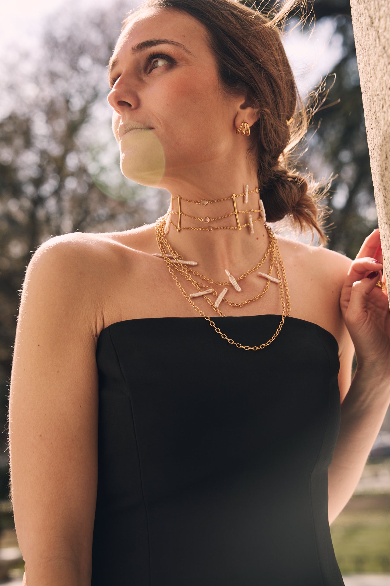 LOOK COLLAR SALADETA + PENDIENTES MITJANA